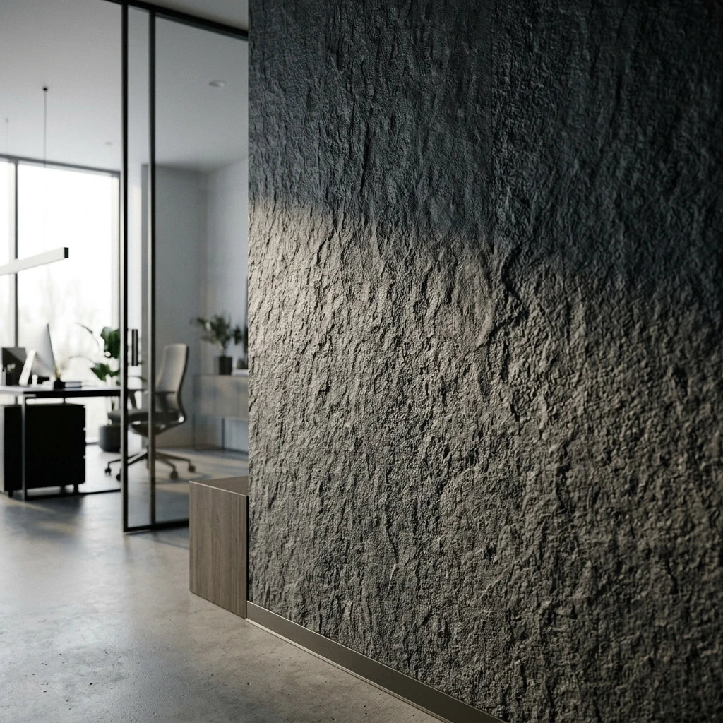 Flexible Soft Porcelain - Andesite Rough Surface Art Wallpaper