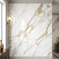 Calacatta Gold Luxe - 1.6mm Premium High-Gloss Self-Adhesive Film